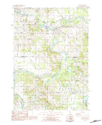 Download a high-resolution, GPS-compatible USGS topo map for Hersey, MI (1984 edition)