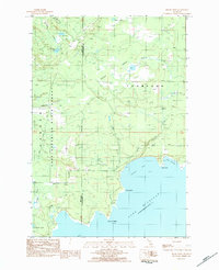 Download a high-resolution, GPS-compatible USGS topo map for Hiram Point, MI (1984 edition)