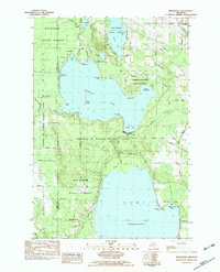 preview thumbnail of historical topo map of Cheboygan County, MI in 1982