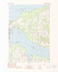 Download a high-resolution, GPS-compatible USGS topo map for Ironton, MI (1984 edition)