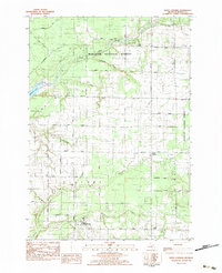 Download a high-resolution, GPS-compatible USGS topo map for Kings Corners, MI (1983 edition)