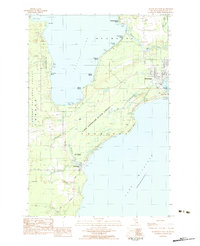 Download a high-resolution, GPS-compatible USGS topo map for Manistique West, MI (1984 edition)