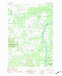 Download a high-resolution, GPS-compatible USGS topo map for Merritt, MI (1984 edition)