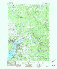 Download a high-resolution, GPS-compatible USGS topo map for Montague, MI (1983 edition)