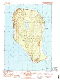 Download a high-resolution, GPS-compatible USGS topo map for North Manitou Island, MI (1984 edition)