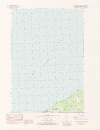 preview thumbnail of historical topo map of Ontonagon County, MI in 1982