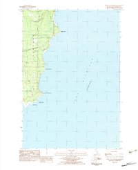 Download a high-resolution, GPS-compatible USGS topo map for Point Aux Barques, MI (1984 edition)