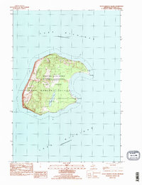 Download a high-resolution, GPS-compatible USGS topo map for South Manitou Island, MI (1984 edition)