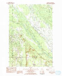 preview thumbnail of historical topo map of Schoolcraft County, MI in 1983