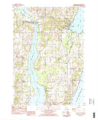 Download a high-resolution, GPS-compatible USGS topo map for Suttons Bay, MI (1984 edition)
