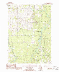 Download a high-resolution, GPS-compatible USGS topo map for Temple, MI (1984 edition)
