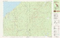 preview thumbnail of historical topo map of Gogebic County, MI in 1980