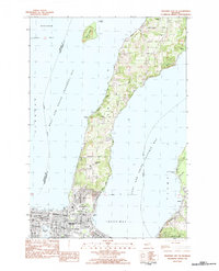 Download a high-resolution, GPS-compatible USGS topo map for Traverse City SE, MI (1984 edition)