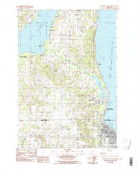 Download a high-resolution, GPS-compatible USGS topo map for Traverse City SW, MI (1984 edition)