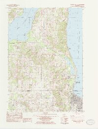 1983 Map of Traverse City SW, 1984 Print