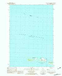 Download a high-resolution, GPS-compatible USGS topo map for Waugoshance Island, MI (1983 edition)