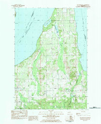 Download a high-resolution, GPS-compatible USGS topo map for Williamsburg, MI (1984 edition)