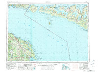 1954 Map of Alpena, 1981 Print