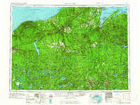 1961 Map of Bergland, MI