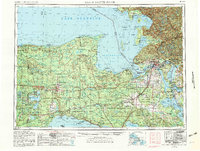 1954 Map of Sault Sainte Marie, 1982 Print