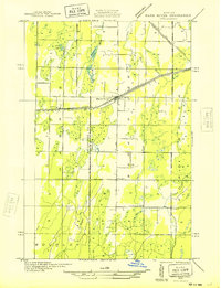 Download a high-resolution, GPS-compatible USGS topo map for Bark River NE, MI (1932 edition)