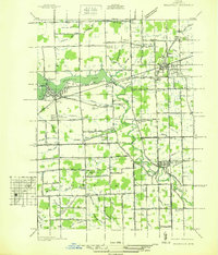 preview thumbnail of historical topo map of Belleville, MI in 1936