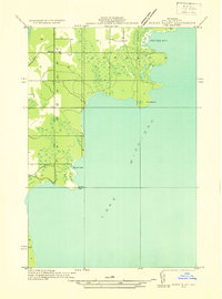 Download a high-resolution, GPS-compatible USGS topo map for Burnt Bluff NE, MI (1932 edition)