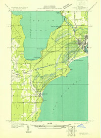 Download a high-resolution, GPS-compatible USGS topo map for Cooks NE, MI (1931 edition)