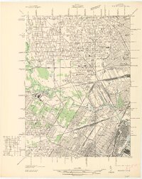 preview thumbnail of historical topo map of Dearborn, MI in 1936