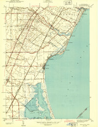 Download a high-resolution, GPS-compatible USGS topo map for Erie, MI (1943 edition)