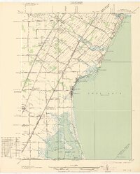 preview thumbnail of historical topo map of Monroe County, MI in 1936