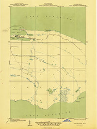 preview thumbnail of historical topo map of Keweenaw County, MI in 1940