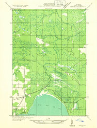 Download a high-resolution, GPS-compatible USGS topo map for Garden NE, MI (1932 edition)