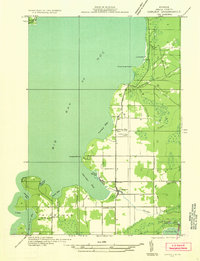 Download a high-resolution, GPS-compatible USGS topo map for Garden SE, MI (1932 edition)