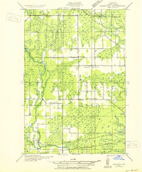 Download a high-resolution, GPS-compatible USGS topo map for Gladstone SW, MI (1932 edition)