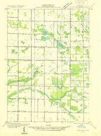 preview thumbnail of historical topo map of Oceana County, MI in 1932