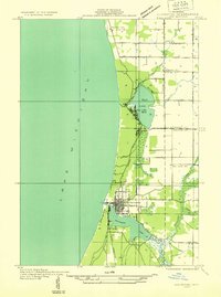 Download a high-resolution, GPS-compatible USGS topo map for Ludington SW, MI (1932 edition)