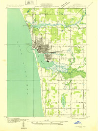preview thumbnail of historical topo map of Ludington, MI in 1932