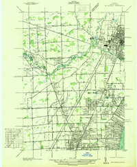 Download a high-resolution, GPS-compatible USGS topo map for Mt Clemens, MI (1936 edition)