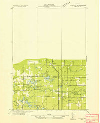 preview thumbnail of historical topo map of Manistee County, MI in 1933