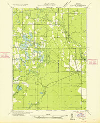 Download a high-resolution, GPS-compatible USGS topo map for Peacock SW, MI (1933 edition)