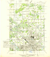 1936 Map of Pontiac, MI