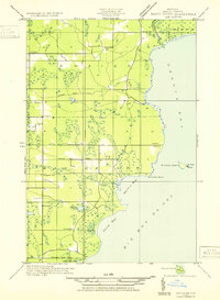 Download a high-resolution, GPS-compatible USGS topo map for Rapid River SE, MI (1932 edition)