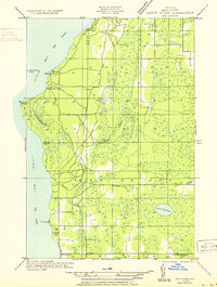 Download a high-resolution, GPS-compatible USGS topo map for Rapid River SW, MI (1932 edition)