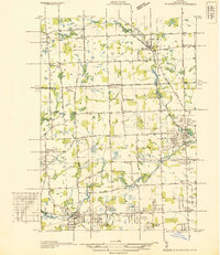 preview thumbnail of historical topo map of Rochester, MI in 1936