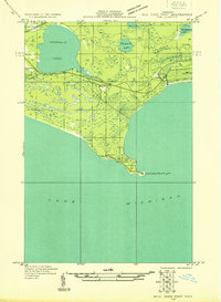 Download a high-resolution, GPS-compatible USGS topo map for Seul Choix Point NW, MI (1931 edition)