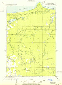 preview thumbnail of historical topo map of Marquette County, MI in 1950