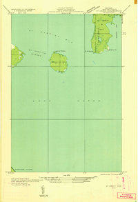 preview thumbnail of historical topo map of Mackinac County, MI in 1932