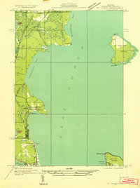 Download a high-resolution, GPS-compatible USGS topo map for St Ignace NW, MI (1931 edition)