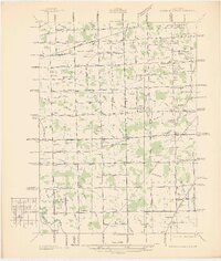preview thumbnail of historical topo map of Wayne County, MI in 1936